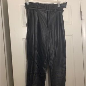 H&M faux leather pants